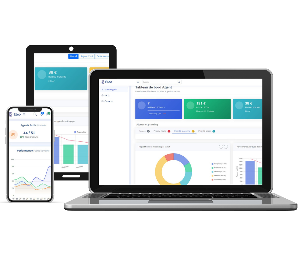 Application ELEO pour la gestion d'équipes de nettoyage